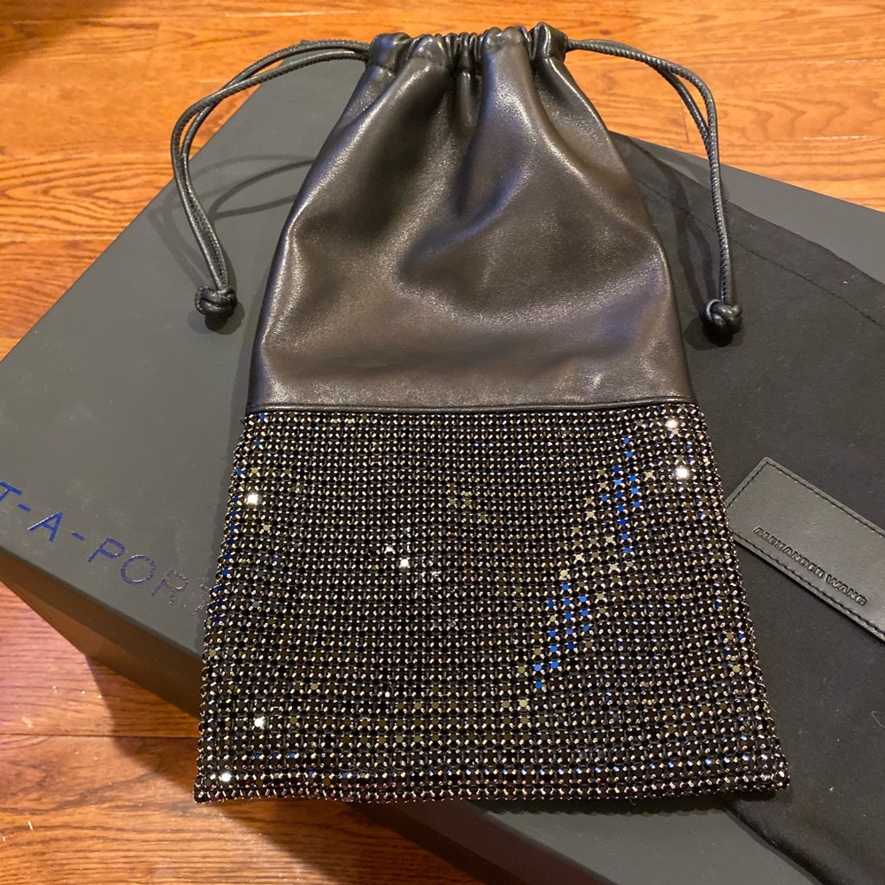 Alexander Wang Crystal and Leather Dustbag